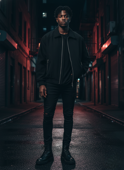 Men's Zip Up Long Sleeve Jacket