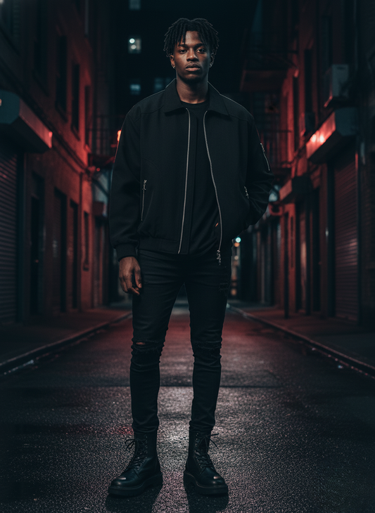 Men's Zip Up Long Sleeve Jacket